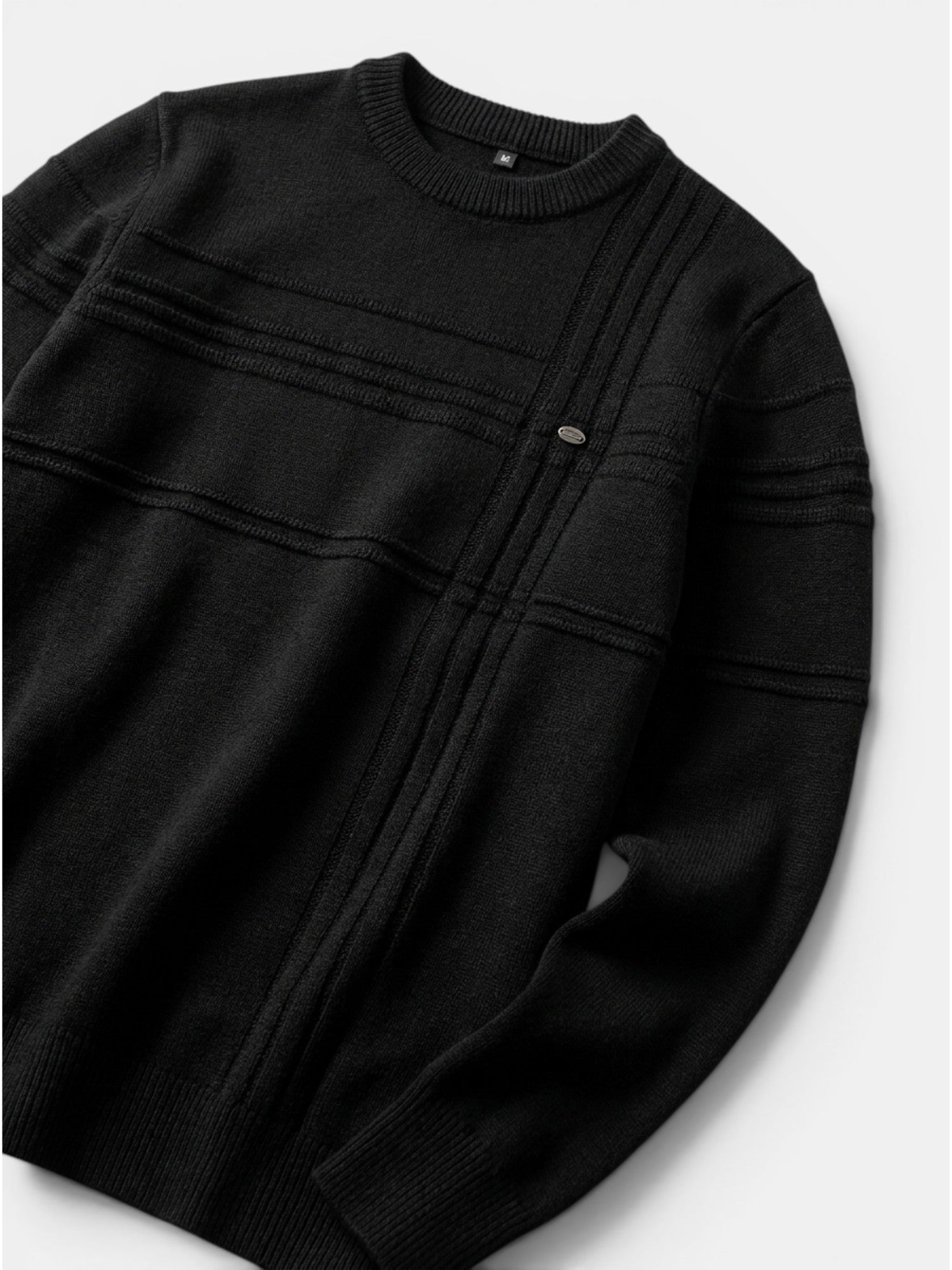 Men’s Soft Cotton Knit Sweater Classic Striped Pullover SnugBubs Australia