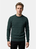 Men’s Soft Cotton Knit Sweater Classic Striped Pullover SnugBubs Australia