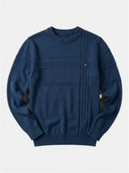 Men’s Soft Cotton Knit Sweater Classic Striped Pullover SnugBubs Australia