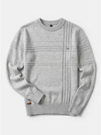 Men’s Soft Cotton Knit Sweater Classic Striped Pullover SnugBubs Australia