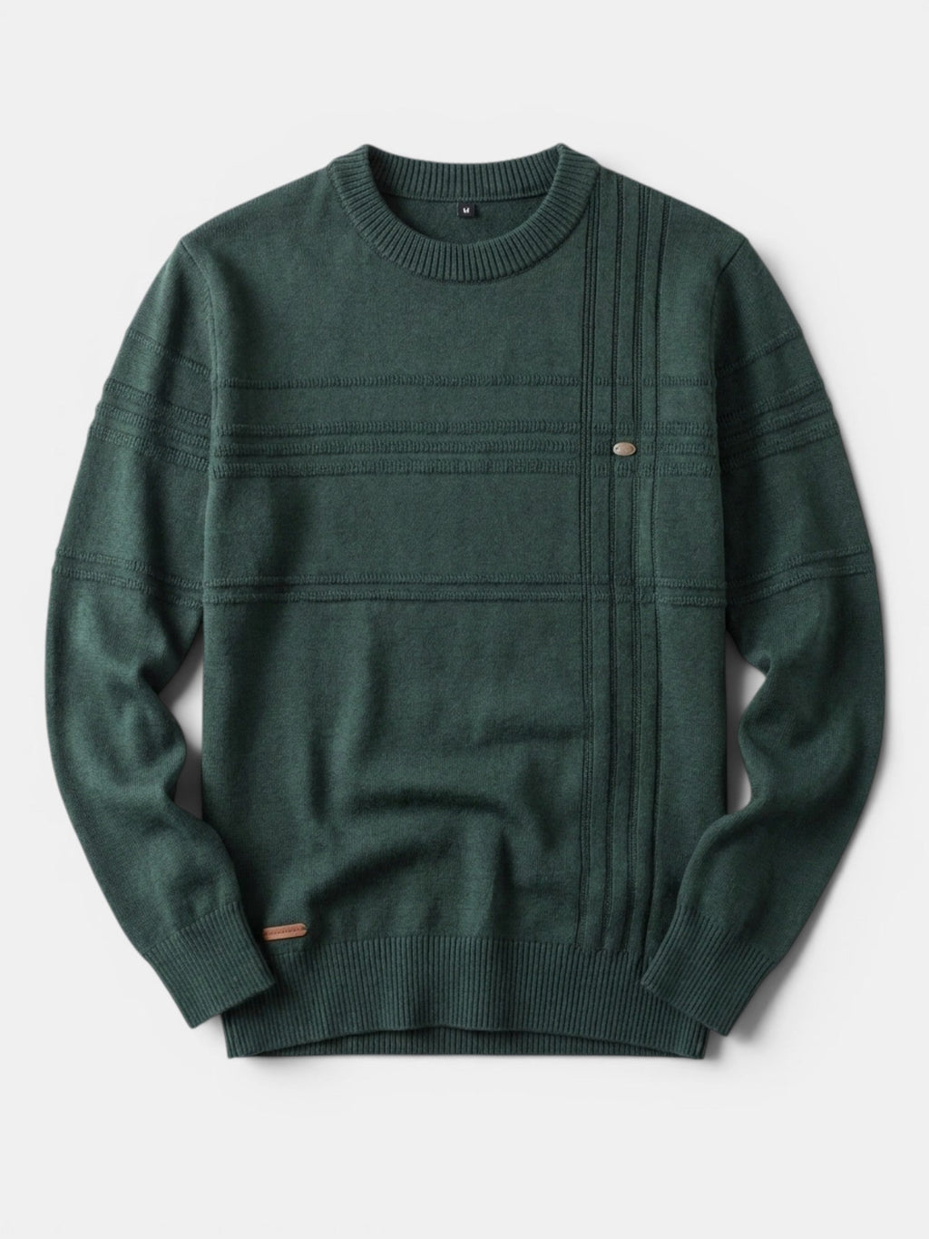 Men’s Soft Cotton Knit Sweater Classic Striped Pullover SnugBubs Australia