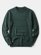 Men’s Soft Cotton Knit Sweater Classic Striped Pullover SnugBubs Australia
