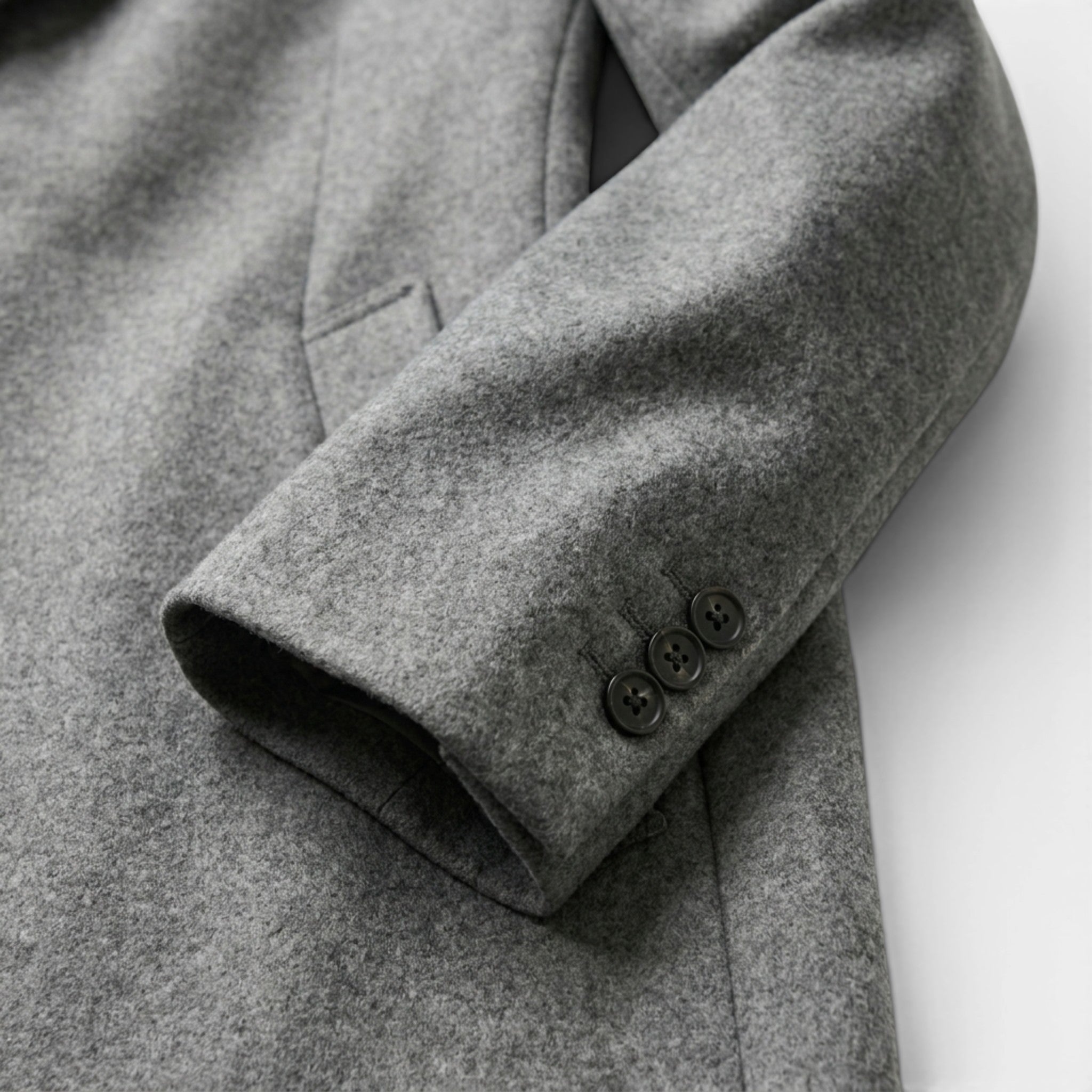 Men’s Wool Blend Coat Tailored Gray Winter Overcoat SnugBubs Australia