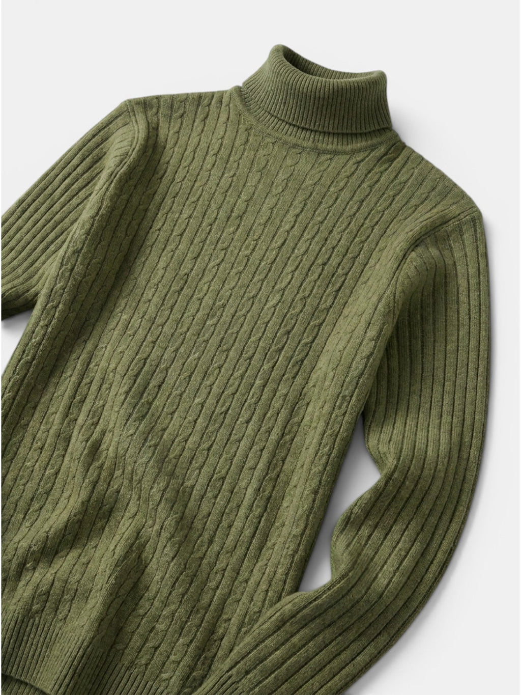 Men’s Wool Turtleneck Sweater Warm Ribbed Knit Pullover SnugBubs Australia
