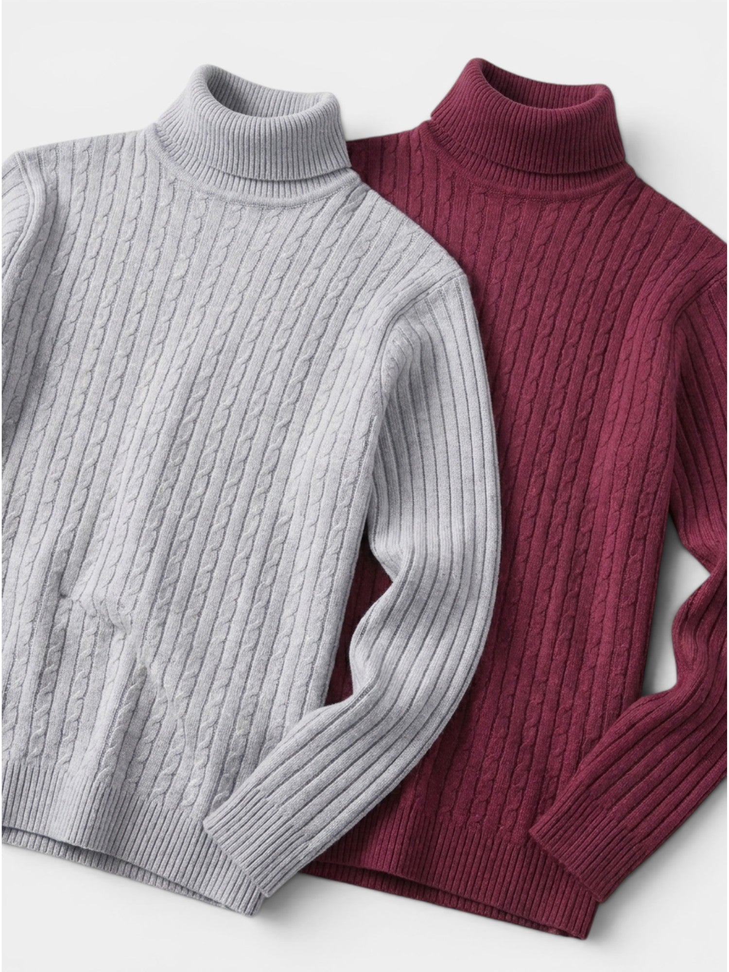 Men’s Wool Turtleneck Sweater Warm Ribbed Knit Pullover SnugBubs Australia