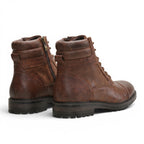 Men's Boots with Side Zipper and Lace-Up Design SnugBubs Australia