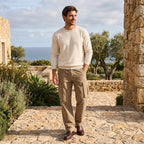 Men's Cargo Pants with Straight Leg and Flap Pockets