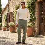 Men's Cargo Pants with Straight Leg and Flap Pockets