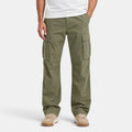 Men's Cargo Pants with Straight Leg and Flap Pockets