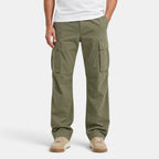 Men's Cargo Pants with Straight Leg and Flap Pockets