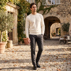 Men's Chino Pants with Belt Loops and Side Pockets