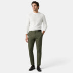Men's Chino Pants with Belt Loops and Side Pockets