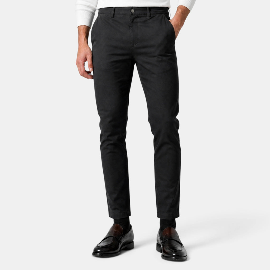 Men's Chino Pants with Belt Loops and Side Pockets