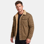 Men's Jacket with Button Front and Chest Pockets
