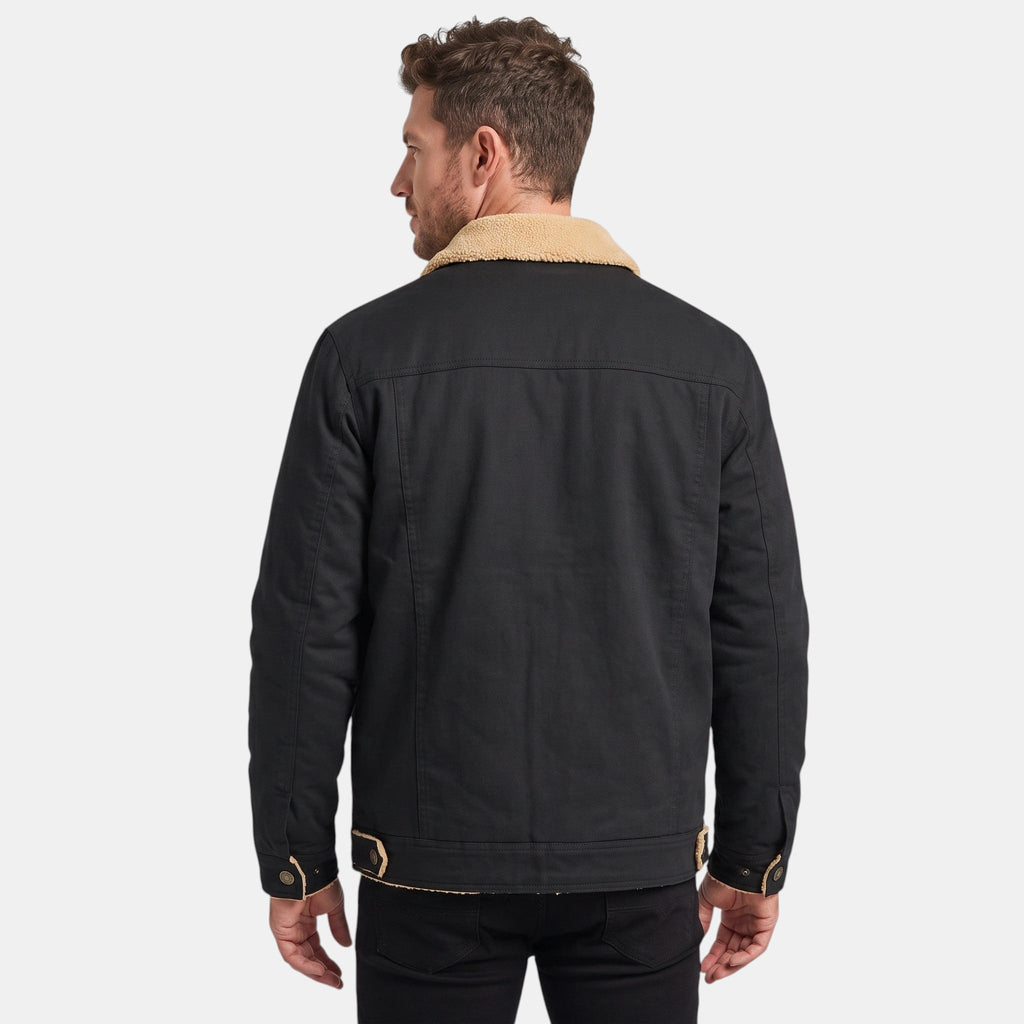 Men's Jacket with Button Front and Chest Pockets