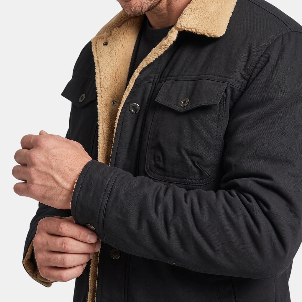 Men's Jacket with Button Front and Chest Pockets