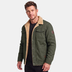 Men's Jacket with Button Front and Chest Pockets
