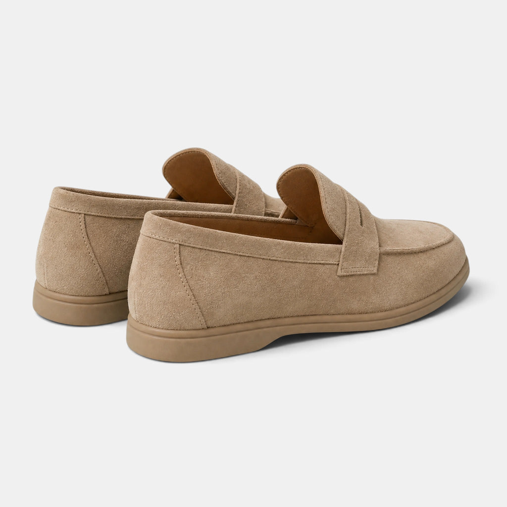 Men's Loafers with Penny Strap and Moc Toe