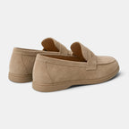 Men's Loafers with Penny Strap and Moc Toe