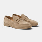 Men's Loafers with Penny Strap and Moc Toe