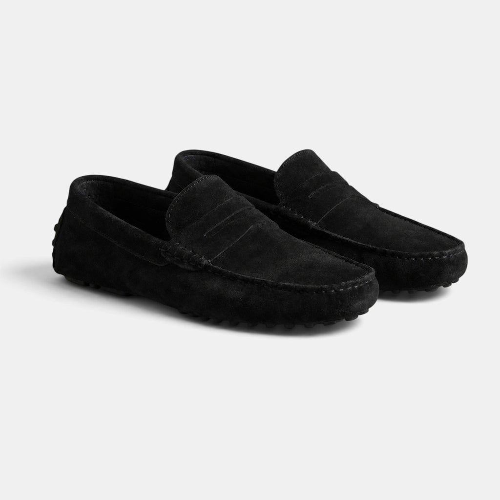 Men's Loafers with Penny Strap and Moc Toe