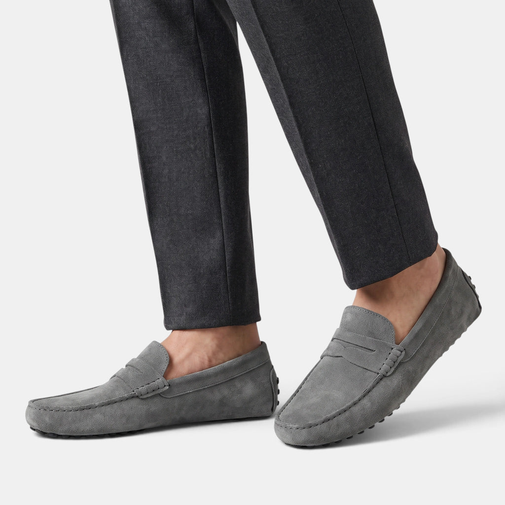 Men's Loafers with Penny Strap and Moc Toe