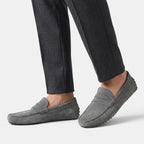 Men's Loafers with Penny Strap and Moc Toe