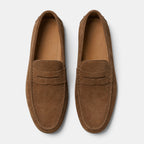 Men's Loafers with Penny Strap and Moc Toe