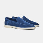 Men's Loafers with Slip On Design and Moc Toe
