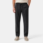 Men's Pants with Drawstring Waist and Straight Leg