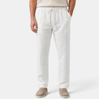 Men's Pants with Drawstring Waist and Straight Leg