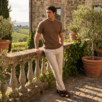Men's T-Shirt with Crew Neck and Short Sleeves