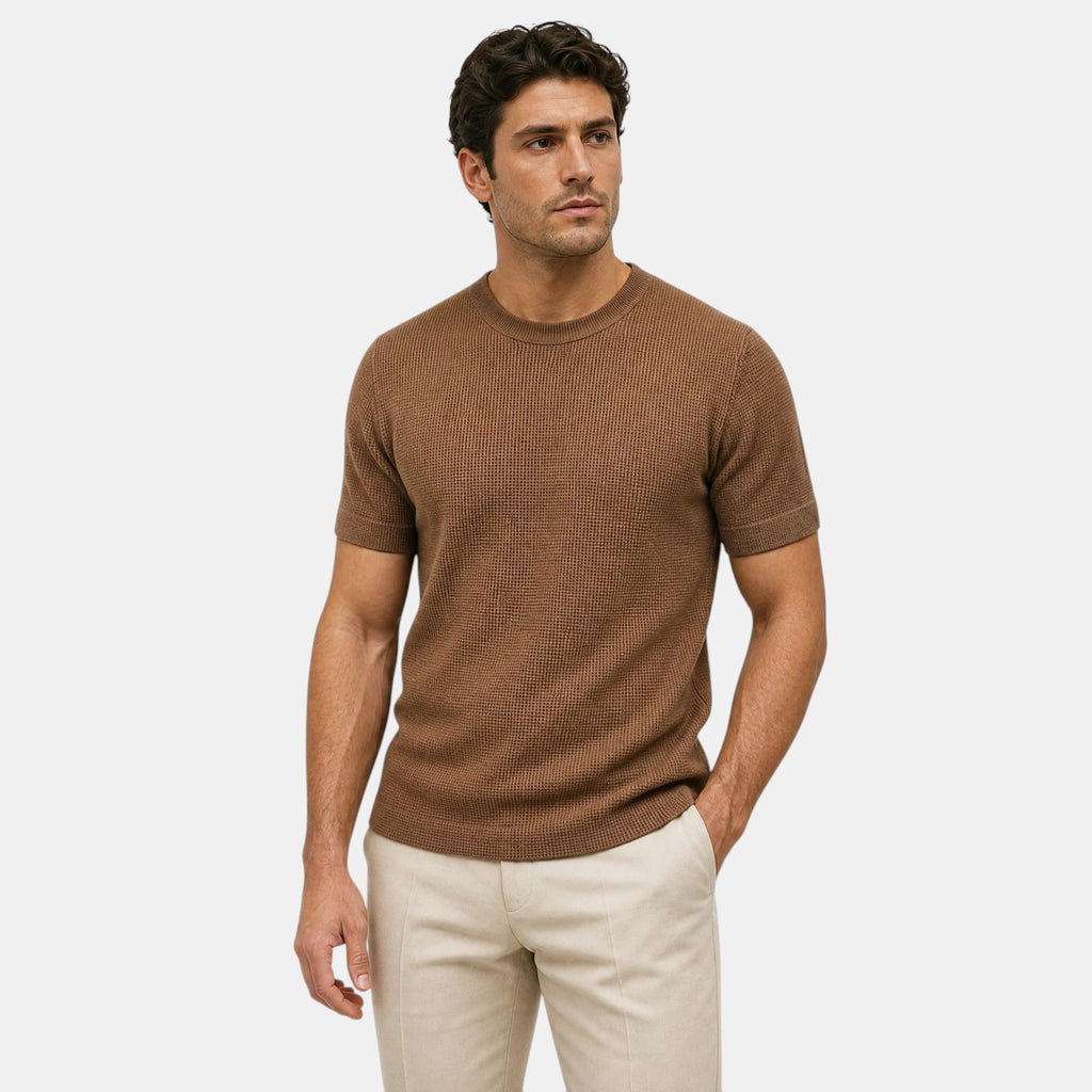 Men's T-Shirt with Crew Neck and Short Sleeves