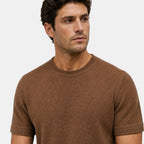 Men's T-Shirt with Crew Neck and Short Sleeves