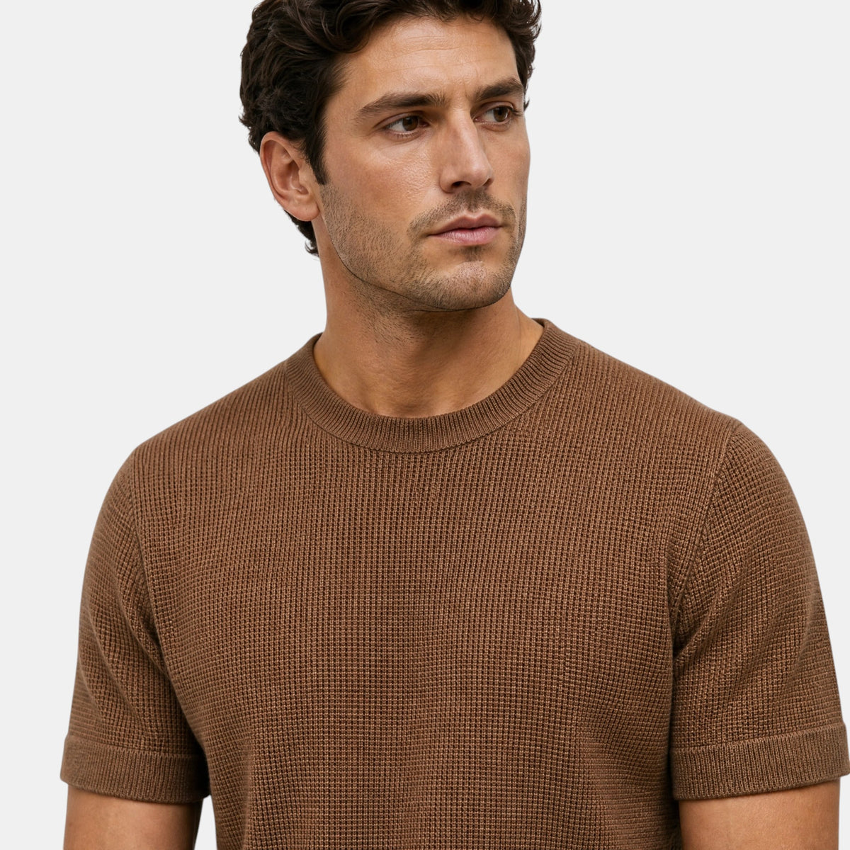 Men's T-Shirt with Crew Neck and Short Sleeves