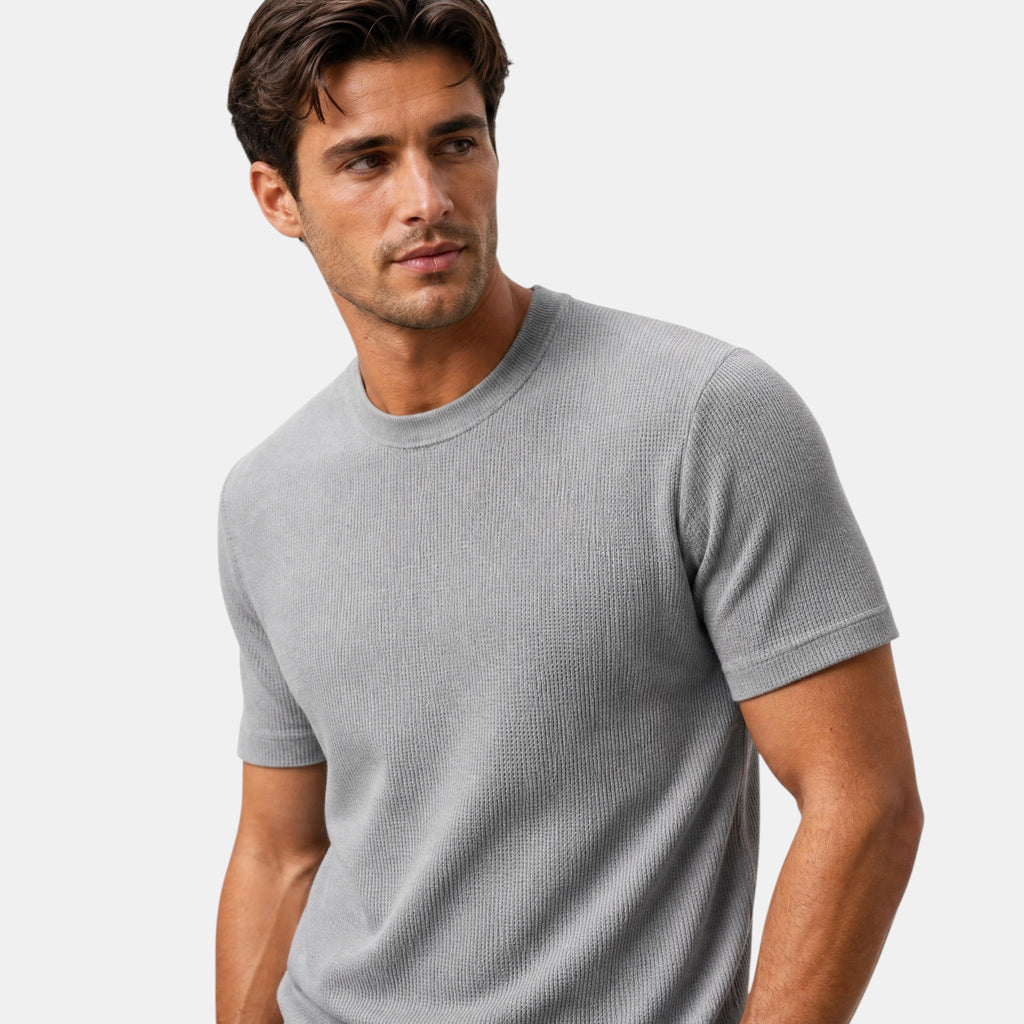 Men's T-Shirt with Crew Neck and Short Sleeves