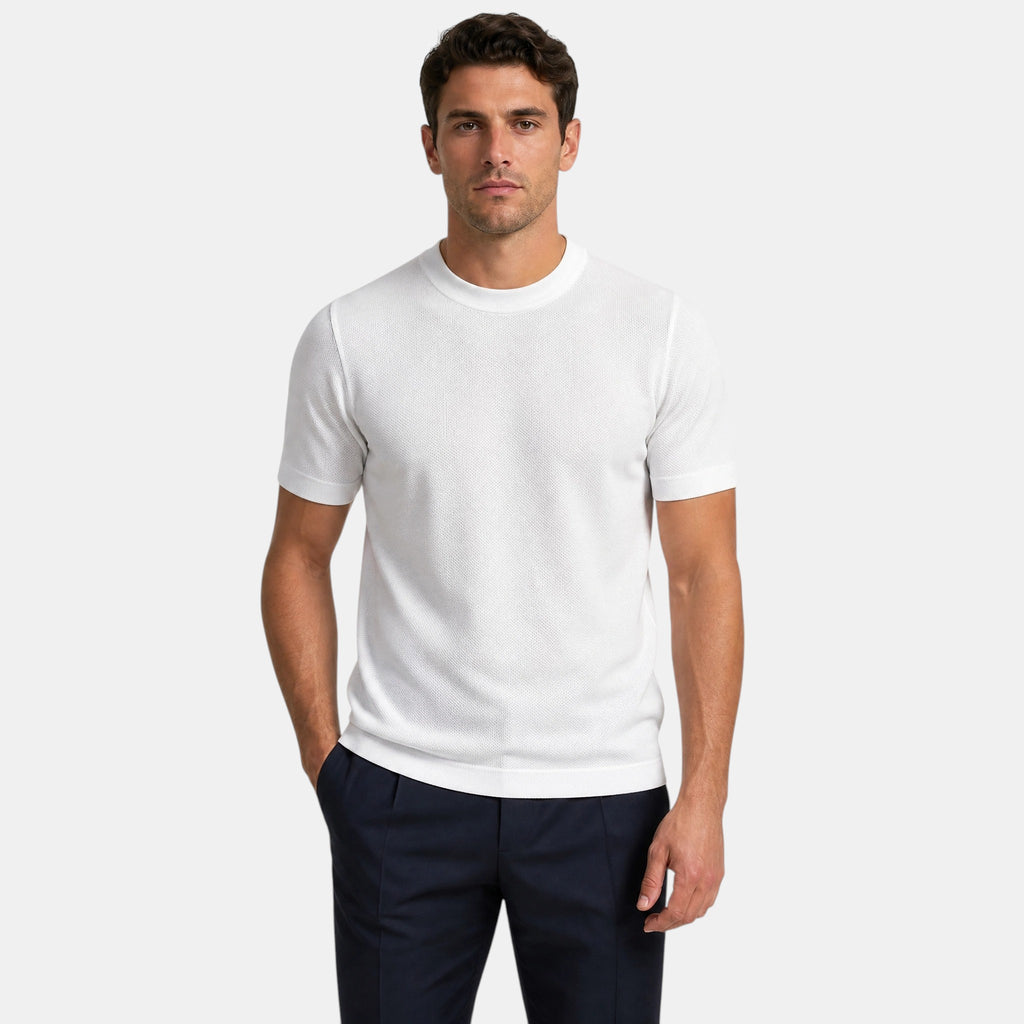 Men's T-Shirt with Crew Neck and Short Sleeves