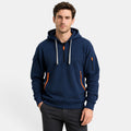 Men's Hoodie with Half Zip and Zip Front Pockets