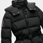 Women’s Belted Puffer Jacket Water Resistant Winter Coat SnugBubs Australia