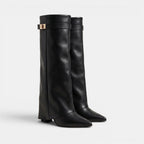 Women's Knee High Boots with Flap Detail and Block Heel SnugBubs Australia