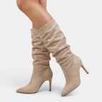 Women's Knee High Boots with Pull-On Design and Heel SnugBubs Australia