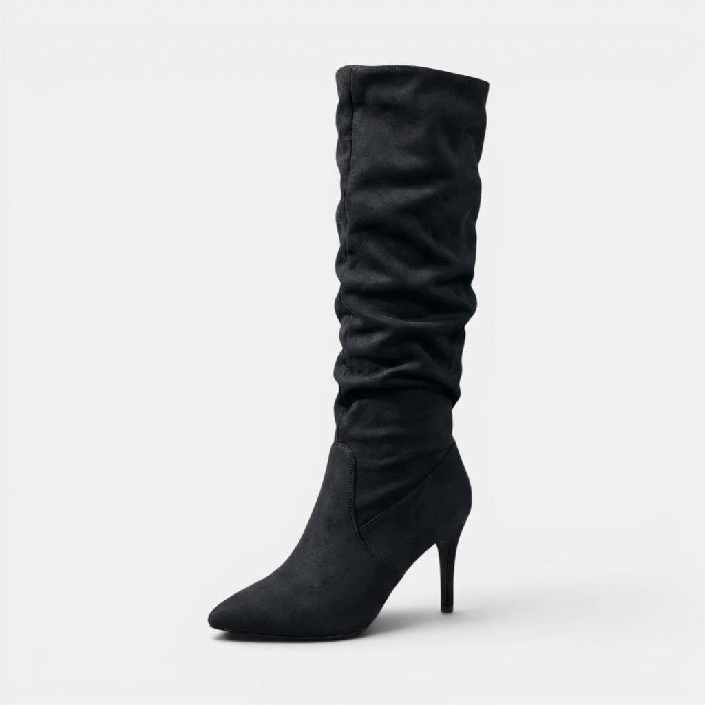 Women's Knee High Boots with Pull-On Design and Heel SnugBubs Australia