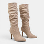Women's Knee High Boots with Pull-On Design and Heel SnugBubs Australia