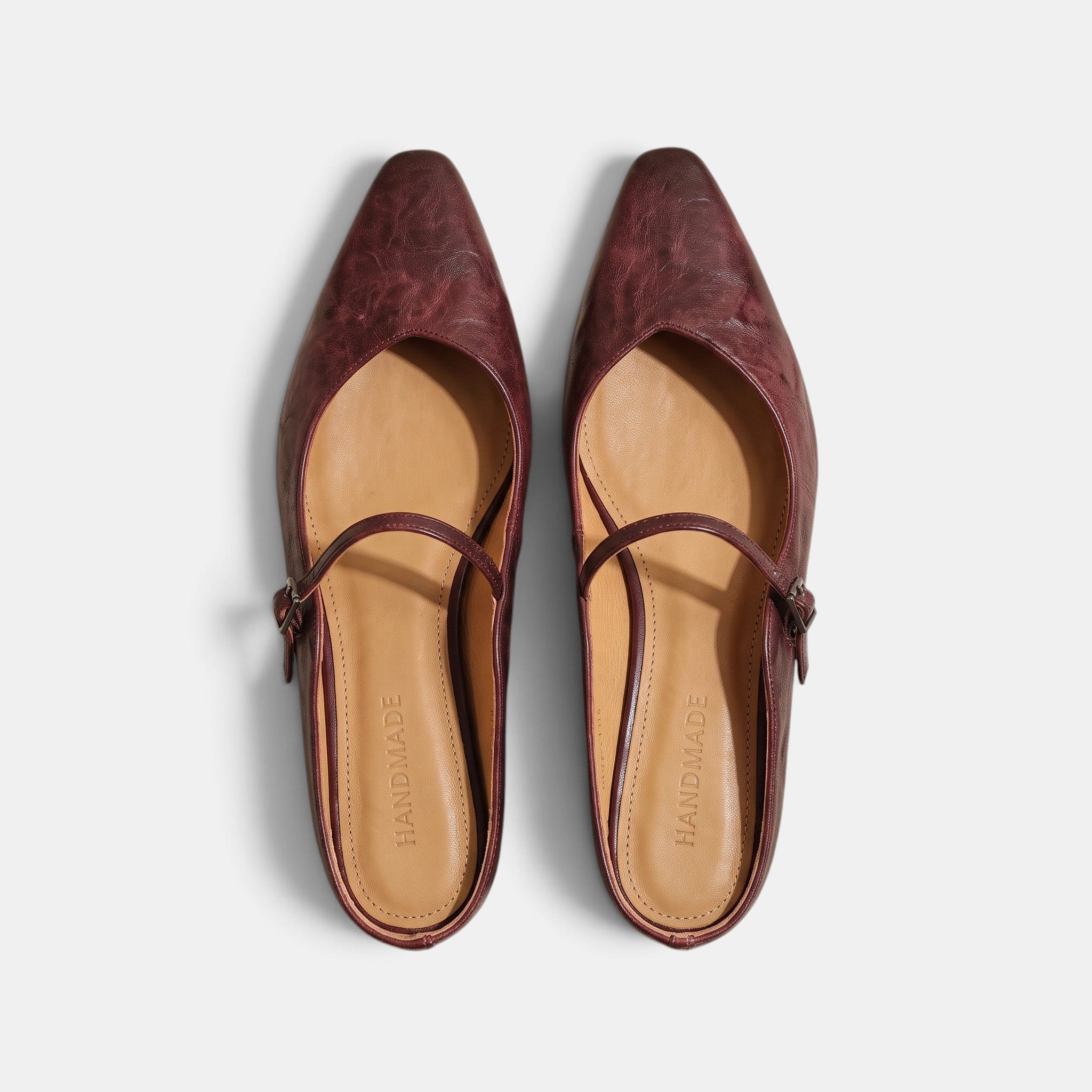 Women's Mules with Pointed Toe and Buckle Strap