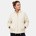 Women's Bomber Jacket with Zip Front and Patch Pockets