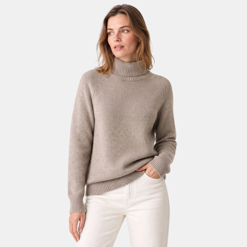 Women's Turtleneck Jumper with Long Sleeves
