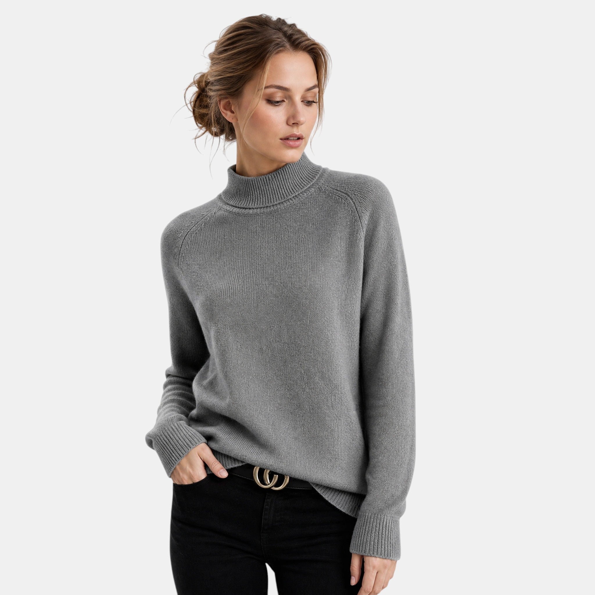 Women's Turtleneck Jumper with Long Sleeves