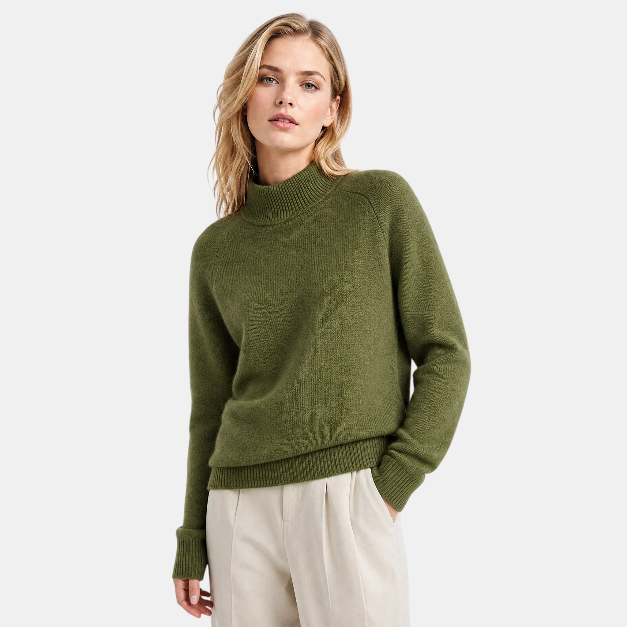 Women's Turtleneck Jumper with Long Sleeves