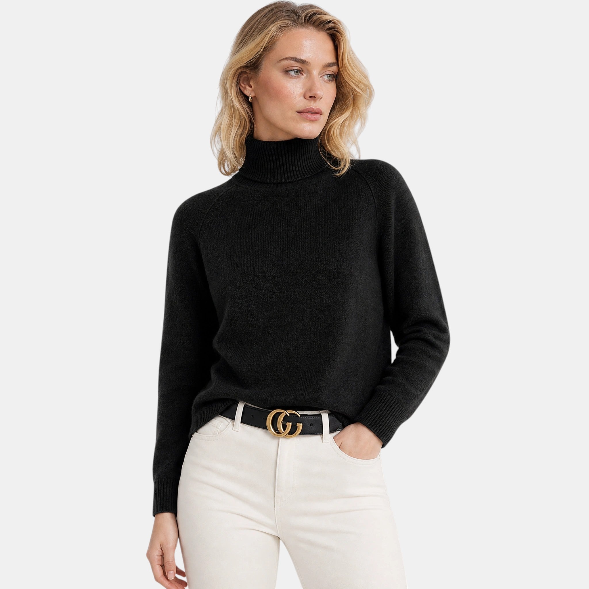 Women's Turtleneck Jumper with Long Sleeves