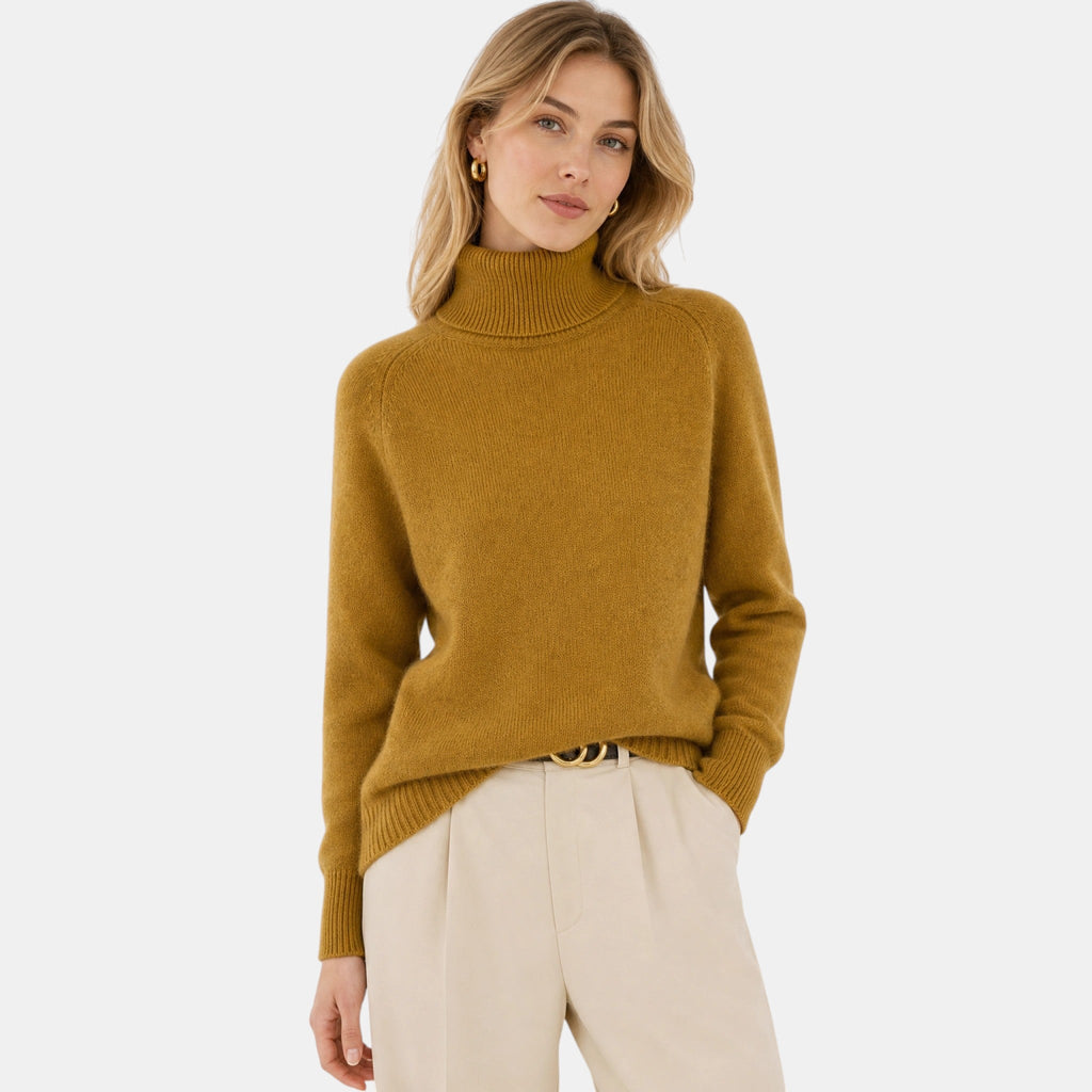 Women's Turtleneck Jumper with Long Sleeves